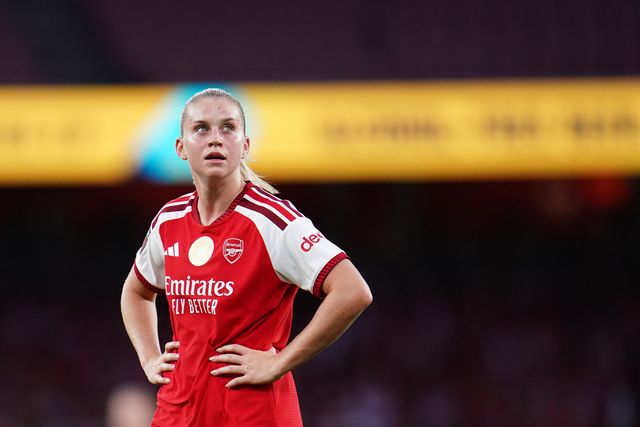 Alessia Russo of Arsenal looks on during the Women's Super League match Arsenal vs Manchester United at Emirates, London, United Kingdom on 19 September 2026

(Photo by Harvey Murphy/News Images)