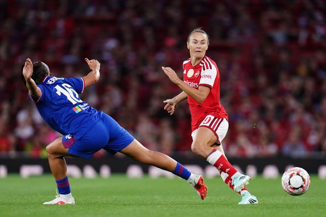 Caitlin Foord of Arsenal attempts forward pass during the Women's Super League match Arsenal vs Manchester United at Emirates, London, United Kingdom on 19 September 2026

(Photo by Harvey Murphy/News Images)