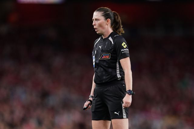 Referee Abigail Byrne during the Women's Super League match Arsenal vs Manchester United at Emirates, London, United Kingdom on 19 September 2026

(Photo by Harvey Murphy/News Images)