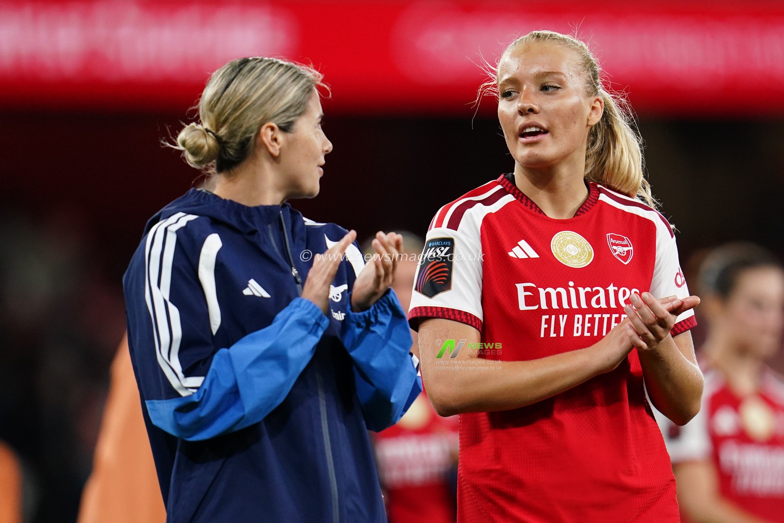 Full time scenes during the Women's Super League match Arsenal vs Manchester United at Emirates, London, United Kingdom on 19 September 2026

(Photo by Harvey Murphy/News Images)