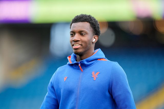 Eddie Nketiah of Crystal Palace inspects the pitch prior to kick off during the Premier League match Leeds United vs Crystal Palace at Elland Road, Leeds, United Kingdom on 20 September 2026

(Photo by Maynard Manyowa/News Images)