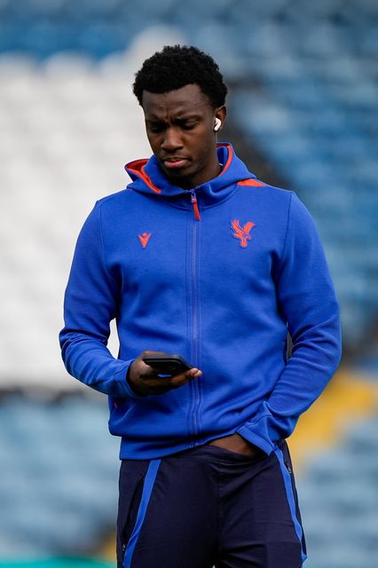 Eddie Nketiah of Crystal Palace inspects the pitch prior to kick off during the Premier League match Leeds United vs Crystal Palace at Elland Road, Leeds, United Kingdom on 20 September 2026

(Photo by Maynard Manyowa/News Images)