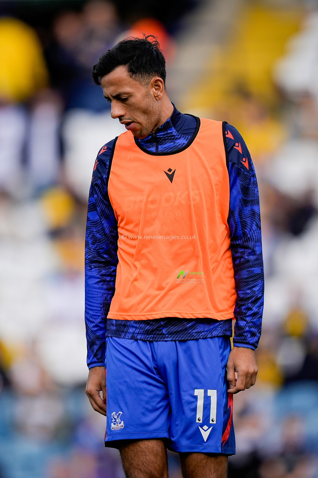 Dwight McNeil of Crystal Palace in the pregame warmup session  during the Premier League match Leeds United vs Crystal Palace at Elland Road, Leeds, United Kingdom on 20 September 2026

(Photo by Maynard Manyowa/News Images)