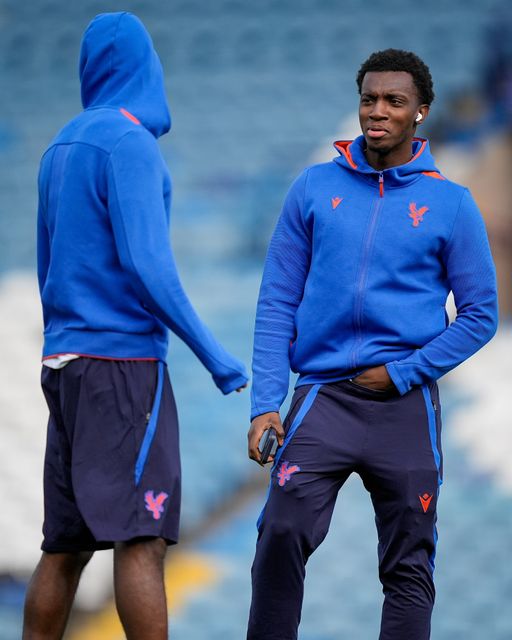 Eddie Nketiah of Crystal Palace inspects the pitch prior to kick off during the Premier League match Leeds United vs Crystal Palace at Elland Road, Leeds, United Kingdom on 20 September 2026

(Photo by Maynard Manyowa/News Images)