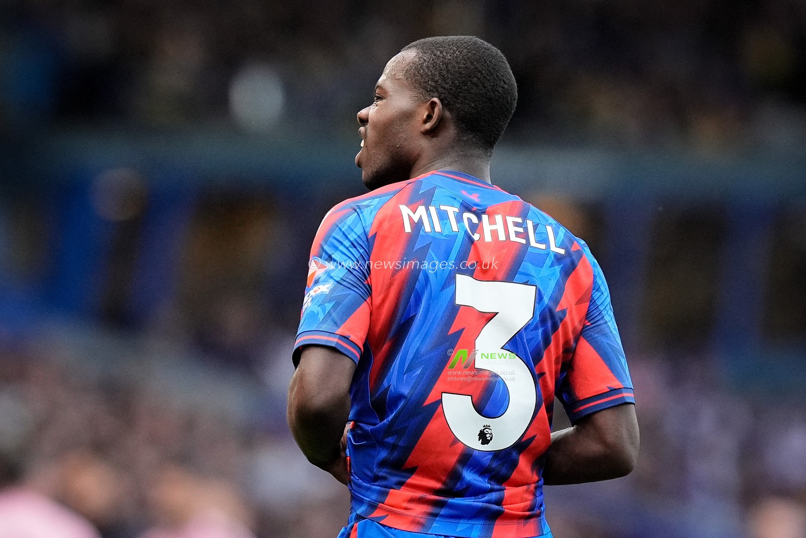 Tyrick Mitchell of Crystal Palace reacts to his goal being ruled out for offside during the Premier League match Leeds United vs Crystal Palace at Elland Road, Leeds, United Kingdom on 20 September 2026

(Photo by Maynard Manyowa/News Images)