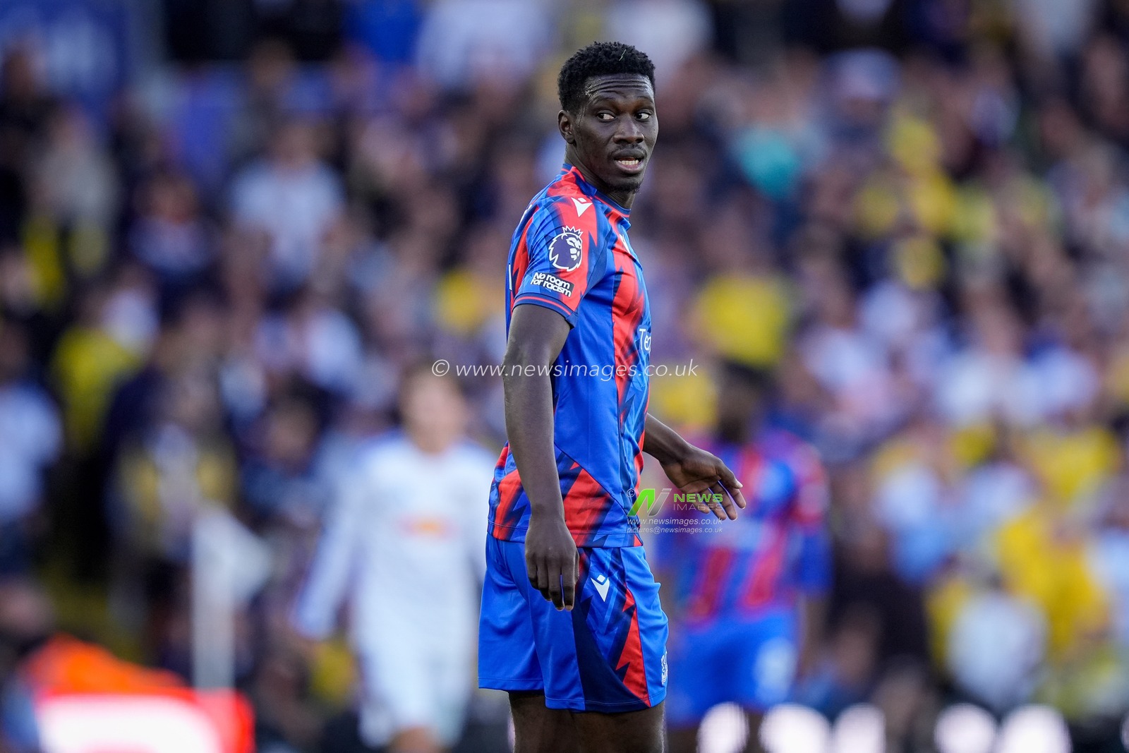 Ismaila Sarr of Crystal Palace in action during the Premier League match Leeds United vs Crystal Palace at Elland Road, Leeds, United Kingdom on 20 September 2026

(Photo by Maynard Manyowa/News Images)
