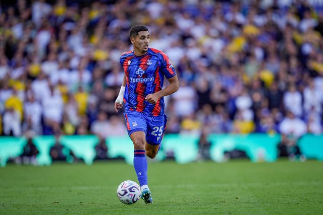 Anan Khalaili of Crystal Palace makes a run with the ball  during the Premier League match Leeds United vs Crystal Palace at Elland Road, Leeds, United Kingdom on 20 September 2026

(Photo by Maynard Manyowa/News Images)