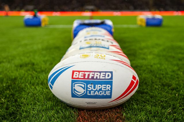 The Betfred Super League ball during the Betfred Super League Play-off Semi-Final match Leeds Rhinos vs Warrington Wolves at AMT Headingley Stadium, Leeds, United Kingdom on 25 September 2026

(Photo by Alfie Cosgrove/News Images)