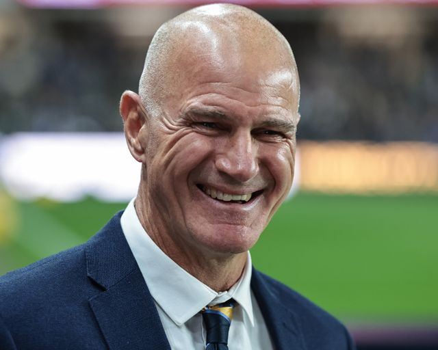 Brad Arthur manager of Leeds Rhinos during the Betfred Super League Play-off Semi-Final match Leeds Rhinos vs Warrington Wolves at AMT Headingley Stadium, Leeds, United Kingdom on 25 September 2026

(Photo by Mark Cosgrove/News Images)