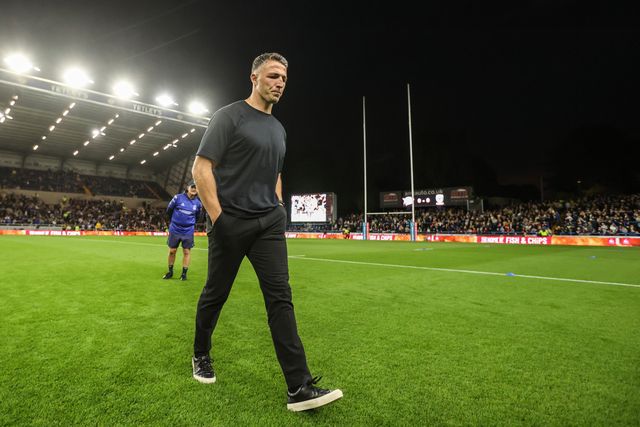 Sam Burgess manager of Warrington Wolves during the Betfred Super League Play-off Semi-Final match Leeds Rhinos vs Warrington Wolves at AMT Headingley Stadium, Leeds, United Kingdom on 25 September 2026

(Photo by Alfie Cosgrove/News Images)