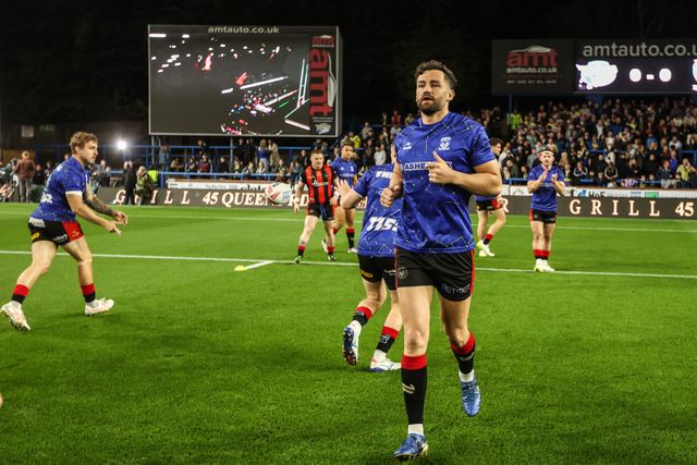 Toby King of Warrington Wolves in the pregame warmup session during the Betfred Super League Play-off Semi-Final match Leeds Rhinos vs Warrington Wolves at AMT Headingley Stadium, Leeds, United Kingdom on 25 September 2026

(Photo by Alfie Cosgrove/News Images)