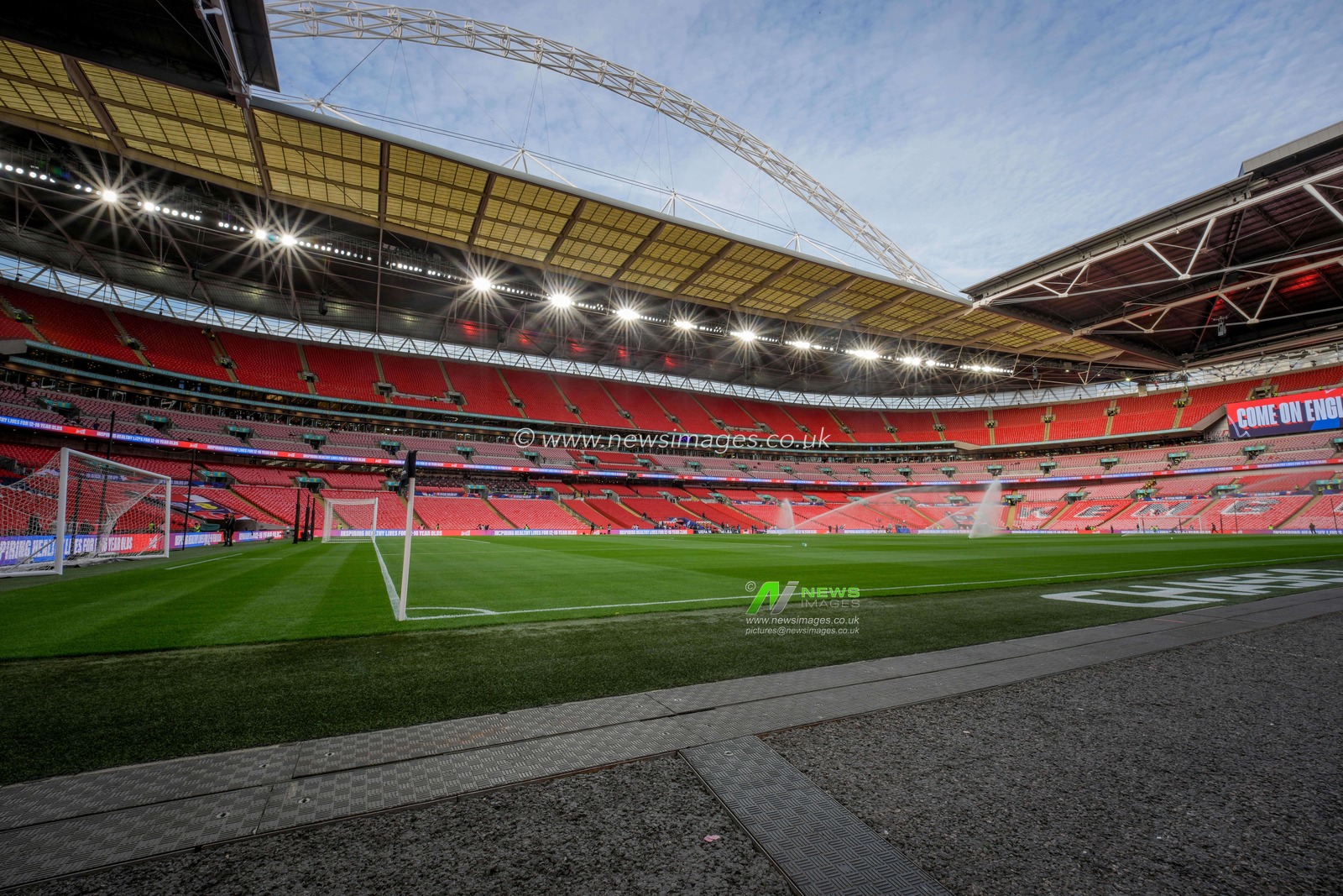 A general view of the stands and pitch before kick off during the UEFA Nations League match England vs Spain at Wembley Stadium, London, United Kingdom on 26 September 2026

(Photo by Maynard Manyowa/News Images)