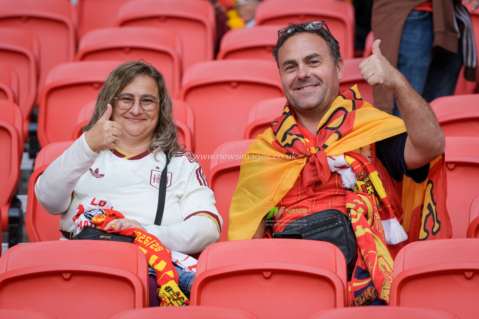 Spanish fans in the stadium before kick off during the UEFA Nations League match England vs Spain at Wembley Stadium, London, United Kingdom on 26 September 2026

(Photo by Maynard Manyowa/News Images)