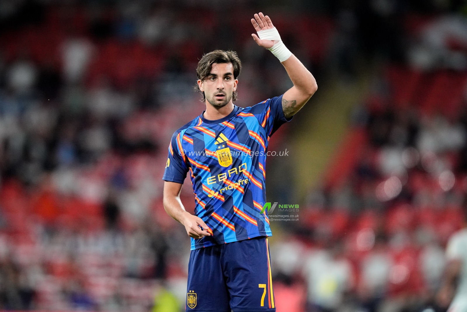 Ferran Torres of Spain in the pregame warmup session  during the UEFA Nations League match England vs Spain at Wembley Stadium, London, United Kingdom on 26 September 2026

(Photo by Maynard Manyowa/News Images)