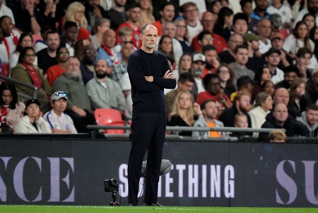 Thomas Tuchel manager of England looks on during the UEFA Nations League match England vs Spain at Wembley Stadium, London, United Kingdom on 26 September 2026

(Photo by Maynard Manyowa/News Images)