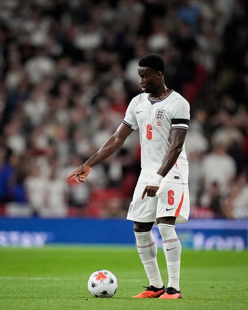 Marc Guéhi of England in action during the UEFA Nations League match England vs Spain at Wembley Stadium, London, United Kingdom on 26 September 2026

(Photo by Maynard Manyowa/News Images)