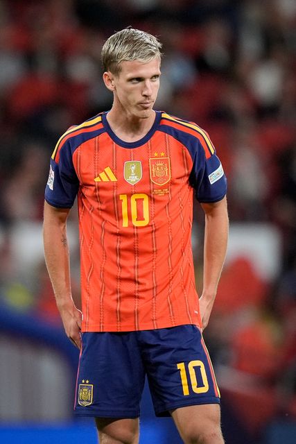 Dani Olmo of Spain in action during the UEFA Nations League match England vs Spain at Wembley Stadium, London, United Kingdom on 26 September 2026

(Photo by Maynard Manyowa/News Images)