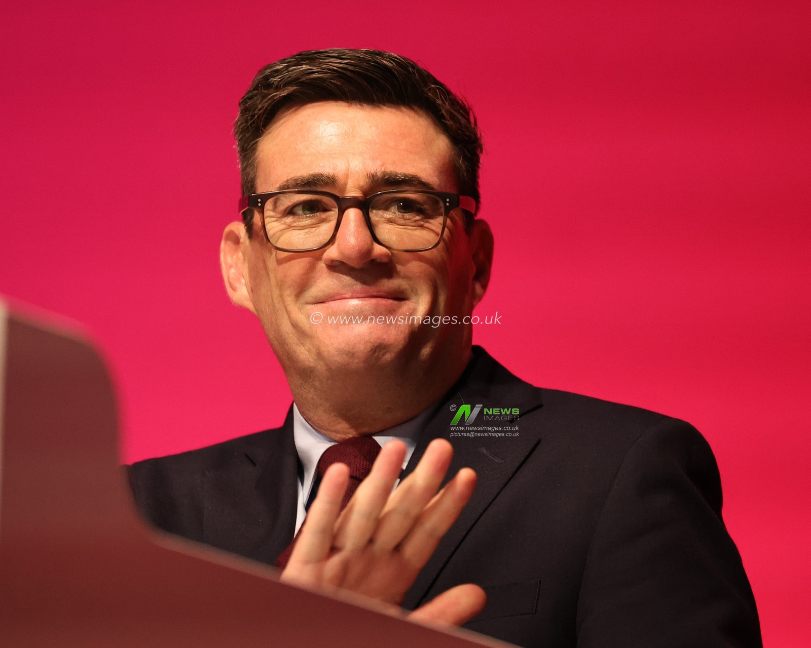 Prime Minister of the United Kingdom Andy Burnham waves as he arrives during the Labour Party Annual Conference 2026 at Convention Centre, Liverpool, United Kingdom on 27 September 2026

(Photo by Mark Cosgrove/News Images)