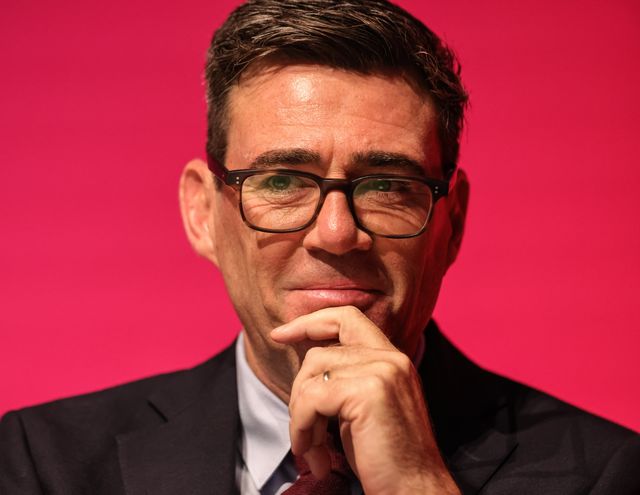 Prime Minister of the United Kingdom Andy Burnham looks on and smiles as the opening speech gets underway during the Labour Party Annual Conference 2026 at Convention Centre, Liverpool, United Kingdom on 27 September 2026

(Photo by Mark Cosgrove/News Images)