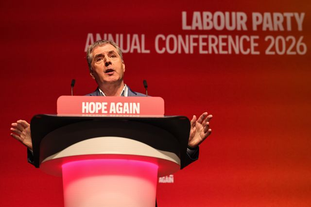Mayor of the Liverpool City Region Steve Rotheram speaks during the Labour Party Annual Conference 2026 at Convention Centre, Liverpool, United Kingdom on 27 September 2026

(Photo by Mark Cosgrove/News Images)
