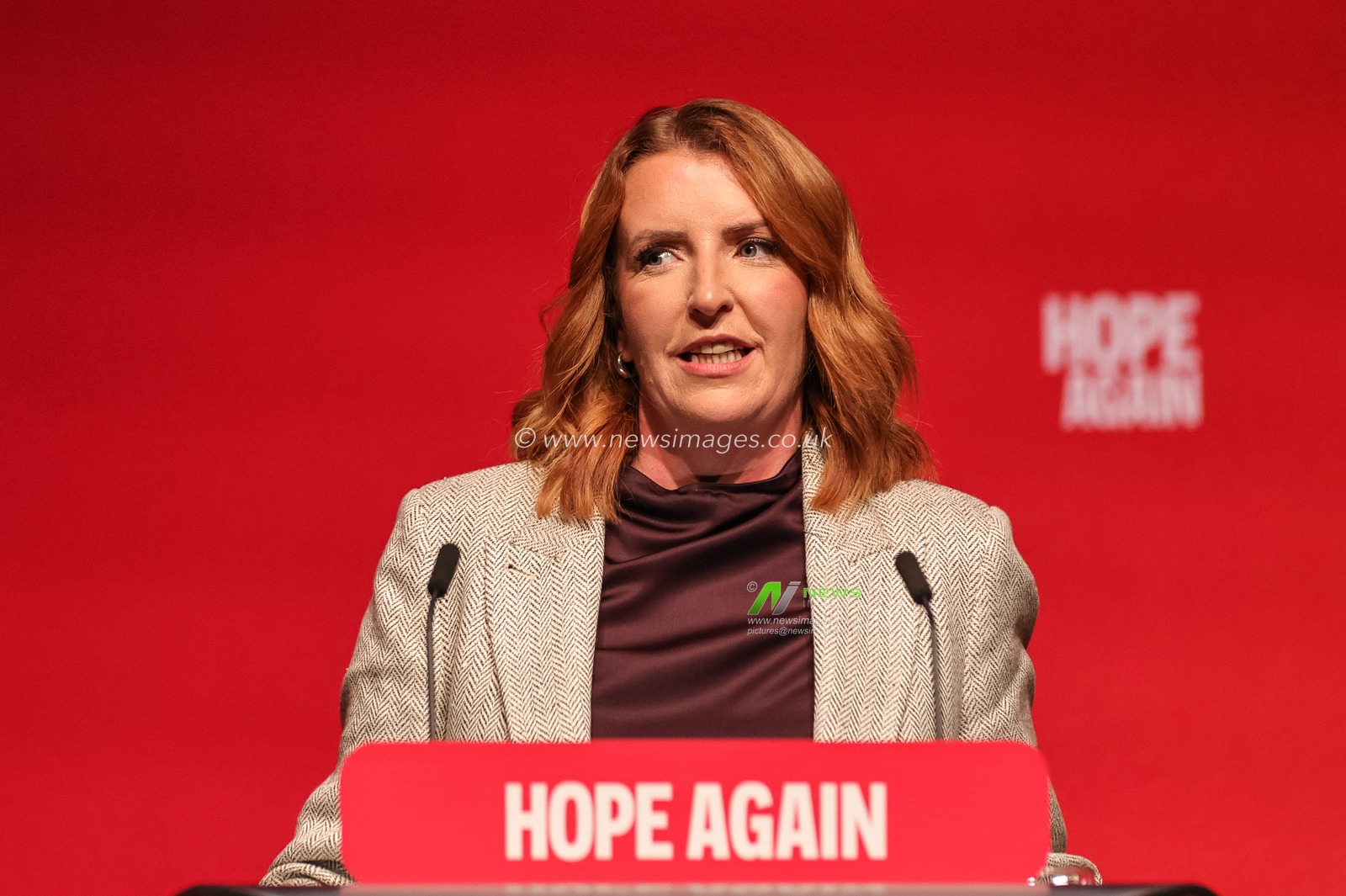 First Secretary of State, Chancellor of the Duchy of Lancaster and Minister for the Cabinet Office Louise Haigh MP speaks during the Labour Party Annual Conference 2026 at Convention Centre, Liverpool, United Kingdom on 27 September 2026

(Photo by Mark Cosgrove/News Images)