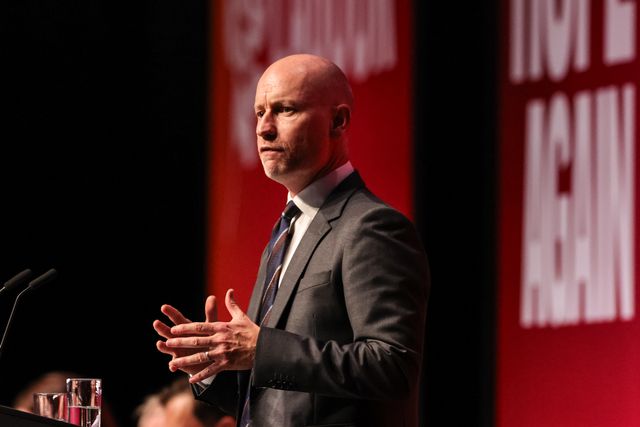 Secretary of State for Wales Stephen Kinnock MP speaks during the Labour Party Annual Conference 2026 at Convention Centre, Liverpool, United Kingdom on 27 September 2026

(Photo by Mark Cosgrove/News Images)