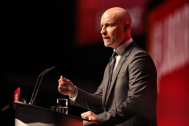 Secretary of State for Wales Stephen Kinnock MP speaks during the Labour Party Annual Conference 2026 at Convention Centre, Liverpool, United Kingdom on 27 September 2026

(Photo by Mark Cosgrove/News Images)
