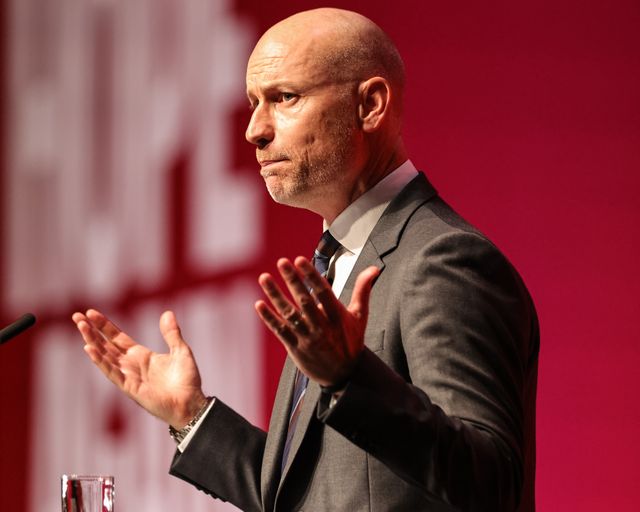 Secretary of State for Wales Stephen Kinnock MP speaks during the Labour Party Annual Conference 2026 at Convention Centre, Liverpool, United Kingdom on 27 September 2026

(Photo by Mark Cosgrove/News Images)