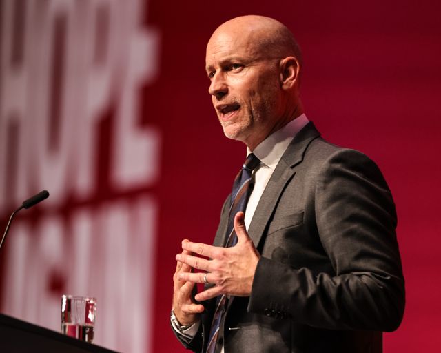 Secretary of State for Wales Stephen Kinnock MP speaks during the Labour Party Annual Conference 2026 at Convention Centre, Liverpool, United Kingdom on 27 September 2026

(Photo by Mark Cosgrove/News Images)
