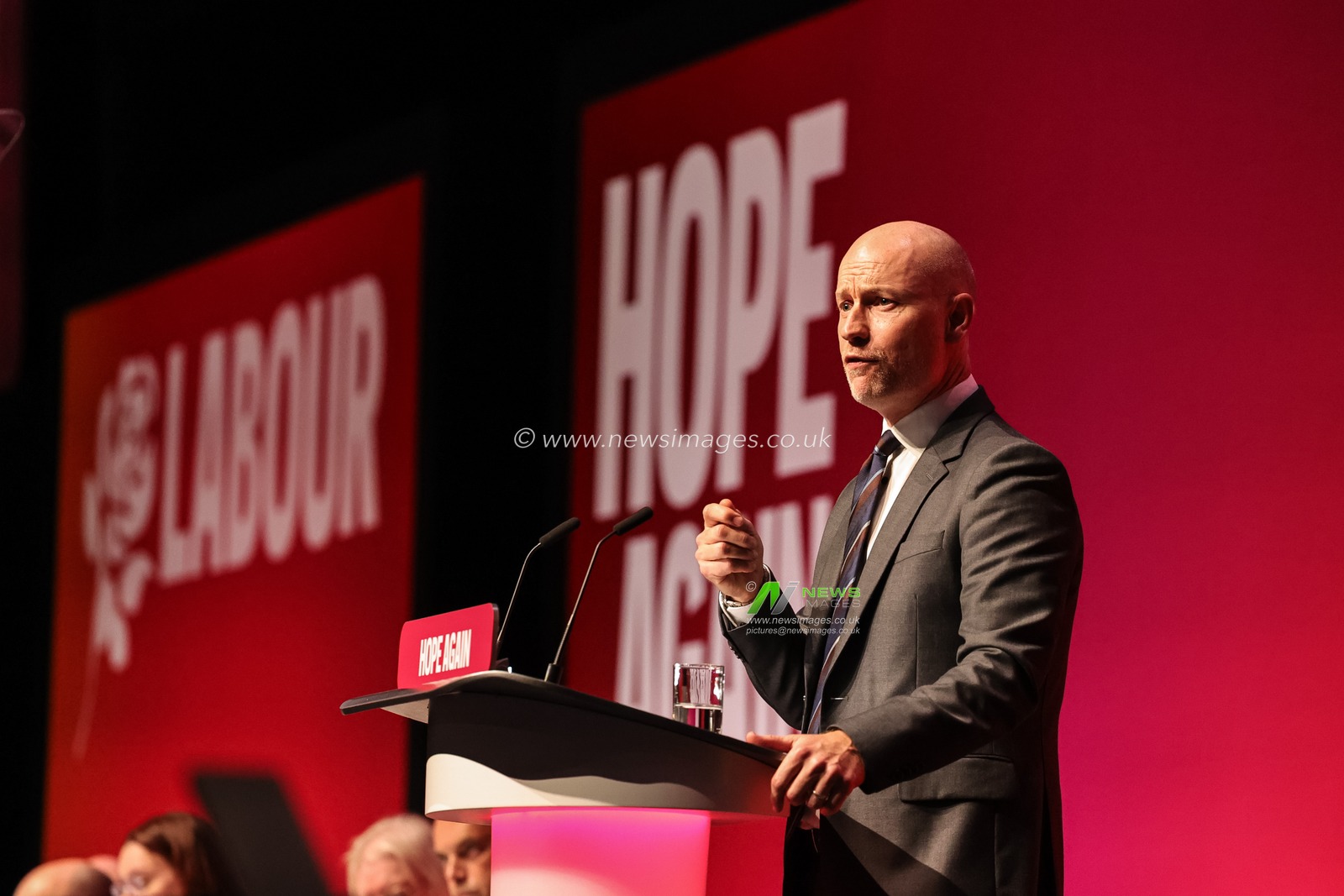 Secretary of State for Wales Stephen Kinnock MP speaks during the Labour Party Annual Conference 2026 at Convention Centre, Liverpool, United Kingdom on 27 September 2026

(Photo by Mark Cosgrove/News Images)
