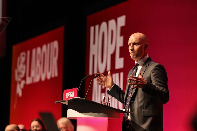 Secretary of State for Wales Stephen Kinnock MP speaks during the Labour Party Annual Conference 2026 at Convention Centre, Liverpool, United Kingdom on 27 September 2026

(Photo by Mark Cosgrove/News Images)