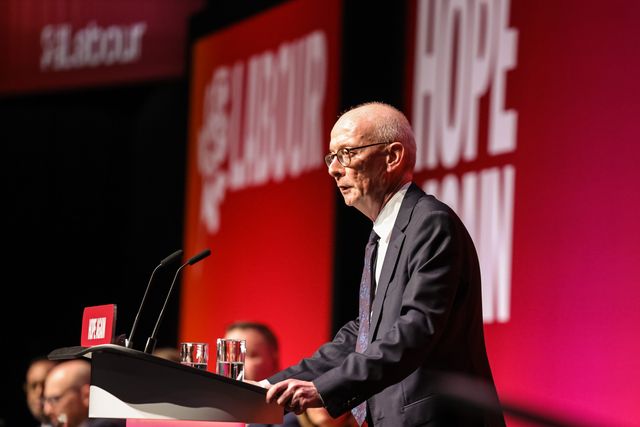Secretary of State for Work and Pensions Pat McFadden MP speaks during the Labour Party Annual Conference 2026 at Convention Centre, Liverpool, United Kingdom on 27 September 2026

(Photo by Mark Cosgrove/News Images)