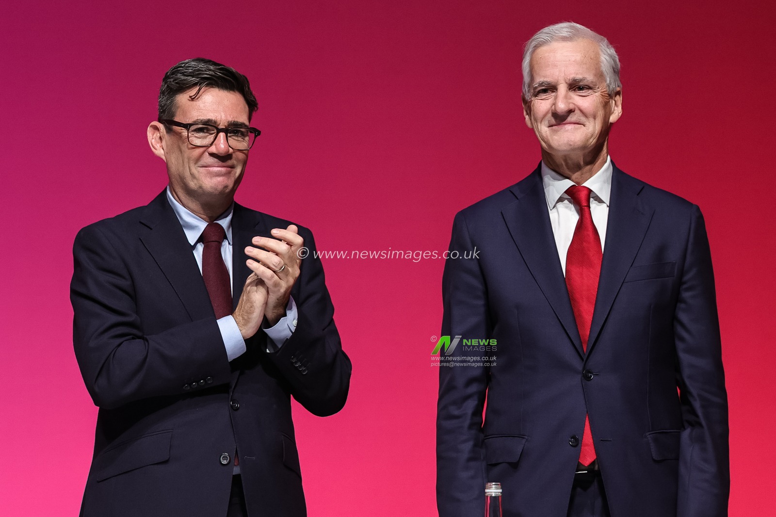 Prime Minister of the United Kingdom Andy Burnham applauds the Prime Minister of Norway Jonas Gahr Store during the Labour Party Annual Conference 2026 at Convention Centre, Liverpool, United Kingdom on 27 September 2026

(Photo by Mark Cosgrove/News Images)