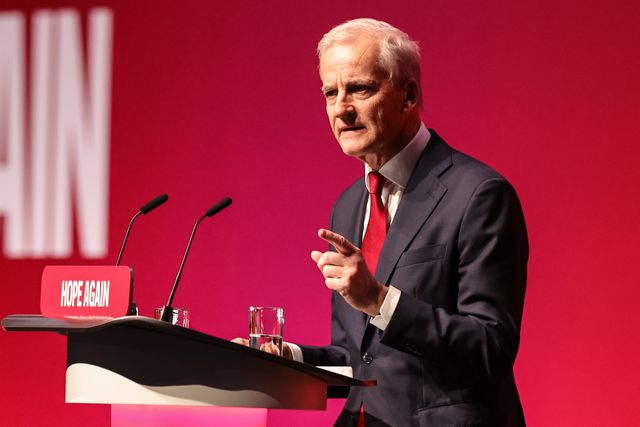 Prime Minister of Norway Jonas Gahr Store speaks during the Labour Party Annual Conference 2026 at Convention Centre, Liverpool, United Kingdom on 27 September 2026

(Photo by Mark Cosgrove/News Images)