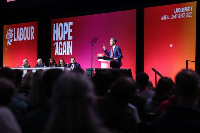 Secretary of State for Foreign, Commonwealth and Development Affairs Ed Miliband MP speaks during the Labour Party Annual Conference Day Two at Convention Centre, Liverpool, United Kingdom on 28 September 2026

(Photo by Mark Cosgrove/News Images)