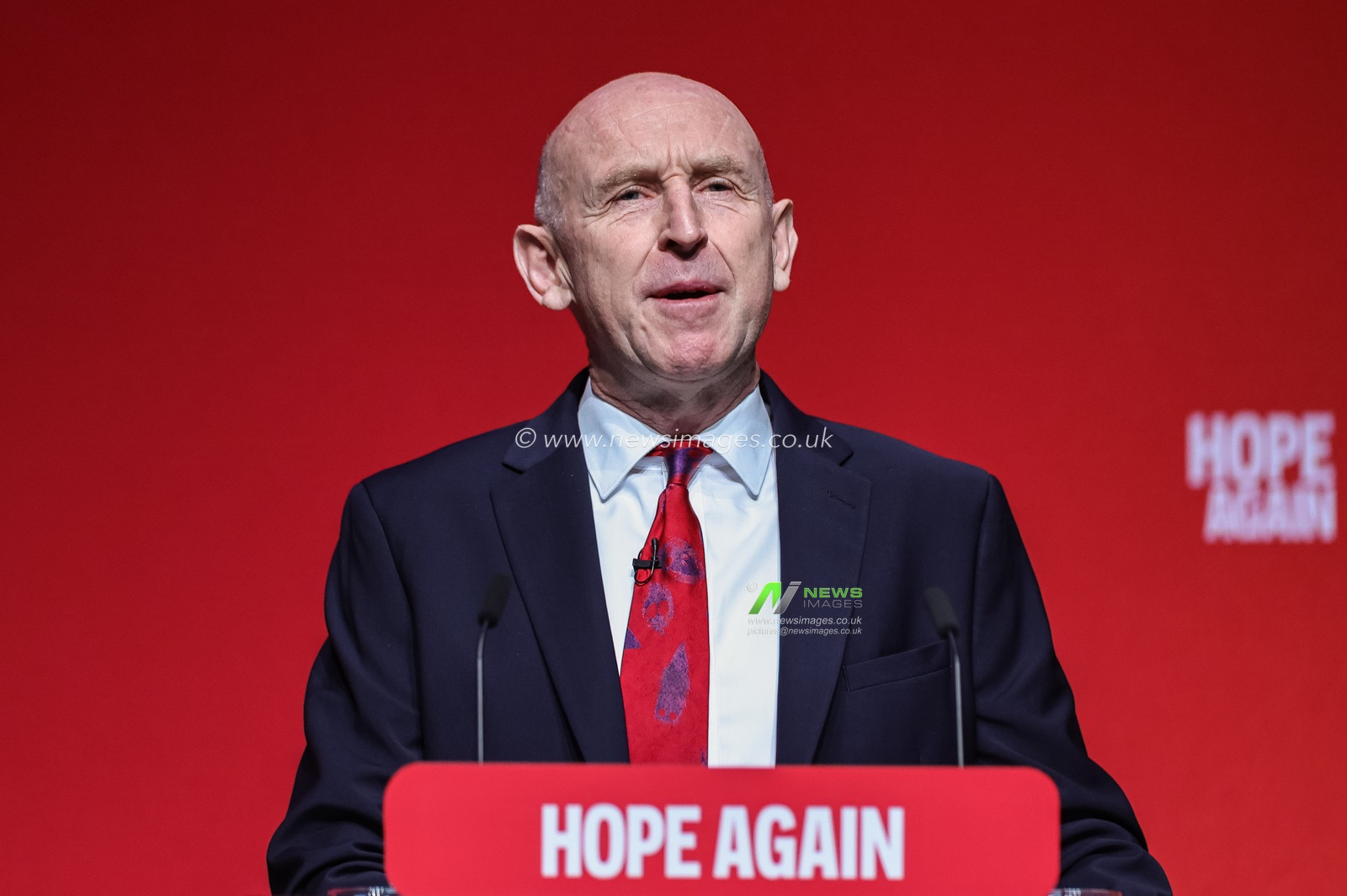 Chancellor of the Exchequer John Healey MP speaks during the Labour Party Annual Conference Day Two at Convention Centre, Liverpool, United Kingdom on 28 September 2026

(Photo by Mark Cosgrove/News Images)