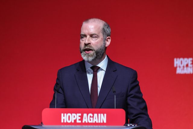 Secretary of State for Business, Innovation, Science and Trade Jonathan Reynolds MP speaks during the Labour Party Annual Conference Day Two at Convention Centre, Liverpool, United Kingdom on 28 September 2026

(Photo by Mark Cosgrove/News Images)