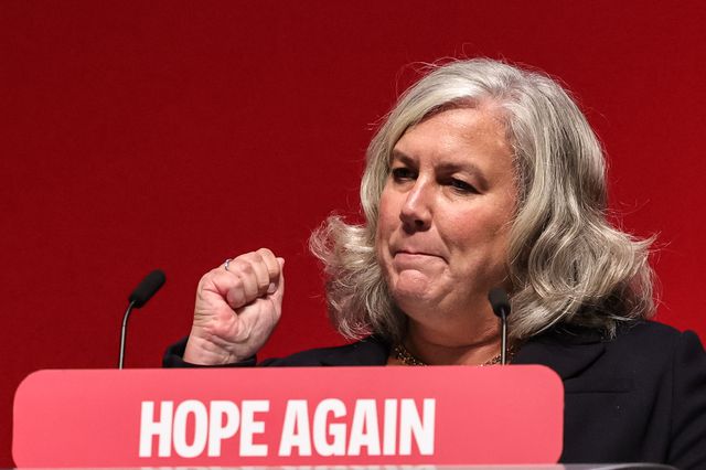 Secretary of State for Transport Heidi Alexander MP speaks during the Labour Party Annual Conference Day Two at Convention Centre, Liverpool, United Kingdom on 28 September 2026

(Photo by Mark Cosgrove/News Images)