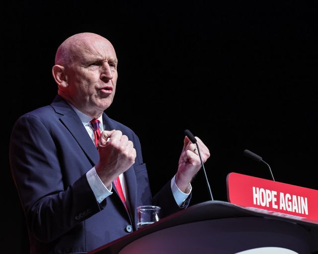 Chancellor of the Exchequer John Healey MP speaks during the Labour Party Annual Conference Day Two at Convention Centre, Liverpool, United Kingdom on 28 September 2026

(Photo by Mark Cosgrove/News Images)