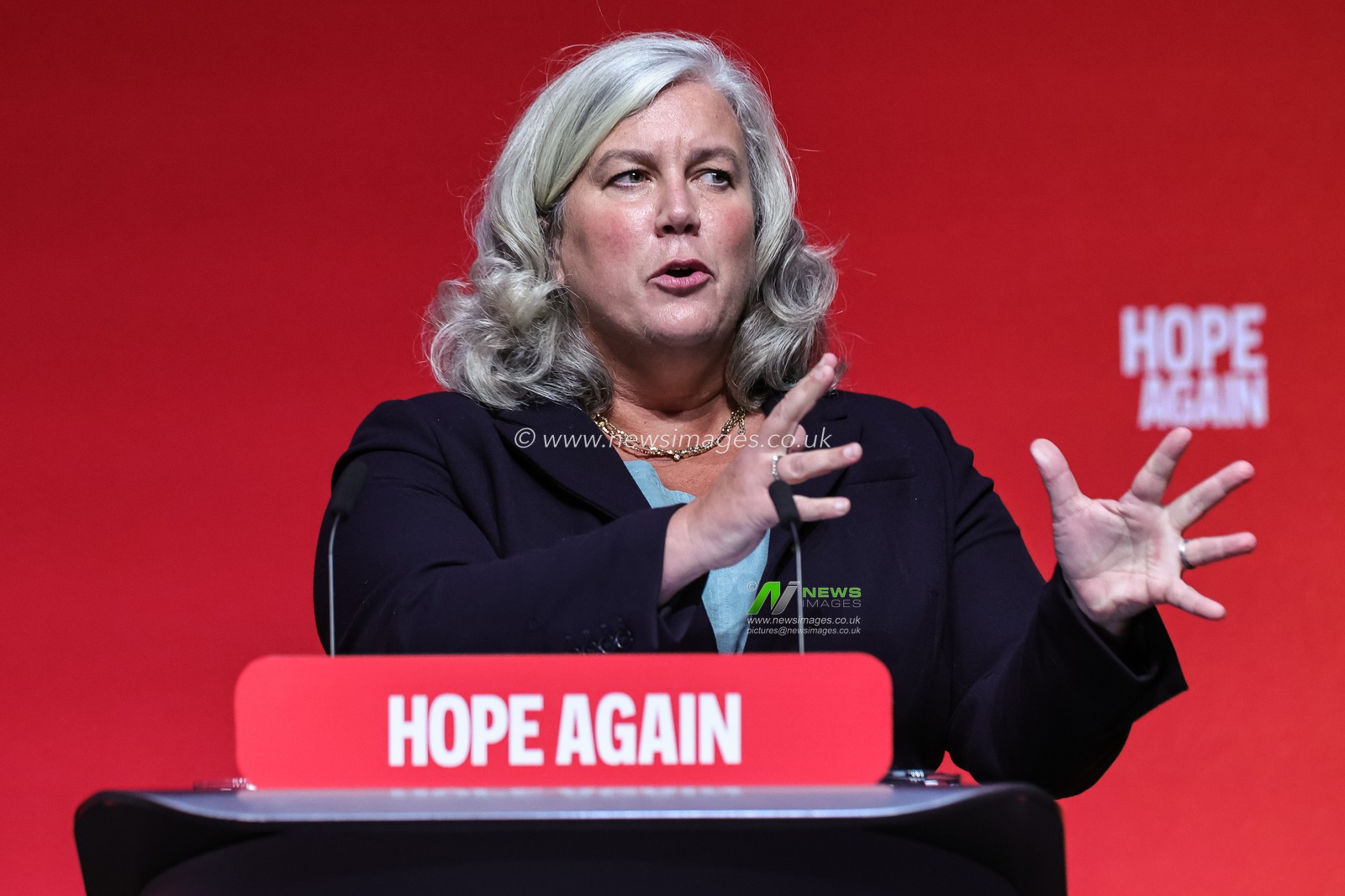 Secretary of State for Transport Heidi Alexander MP speaks during the Labour Party Annual Conference Day Two at Convention Centre, Liverpool, United Kingdom on 28 September 2026

(Photo by Mark Cosgrove/News Images)