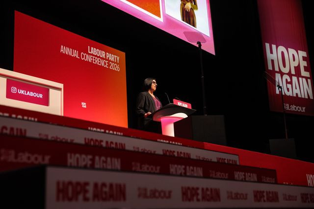 Home Secretary Shabana Mahmood MP speaks during the Labour Party Annual Conference Day Two at Convention Centre, Liverpool, United Kingdom on 28 September 2026

(Photo by Mark Cosgrove/News Images)