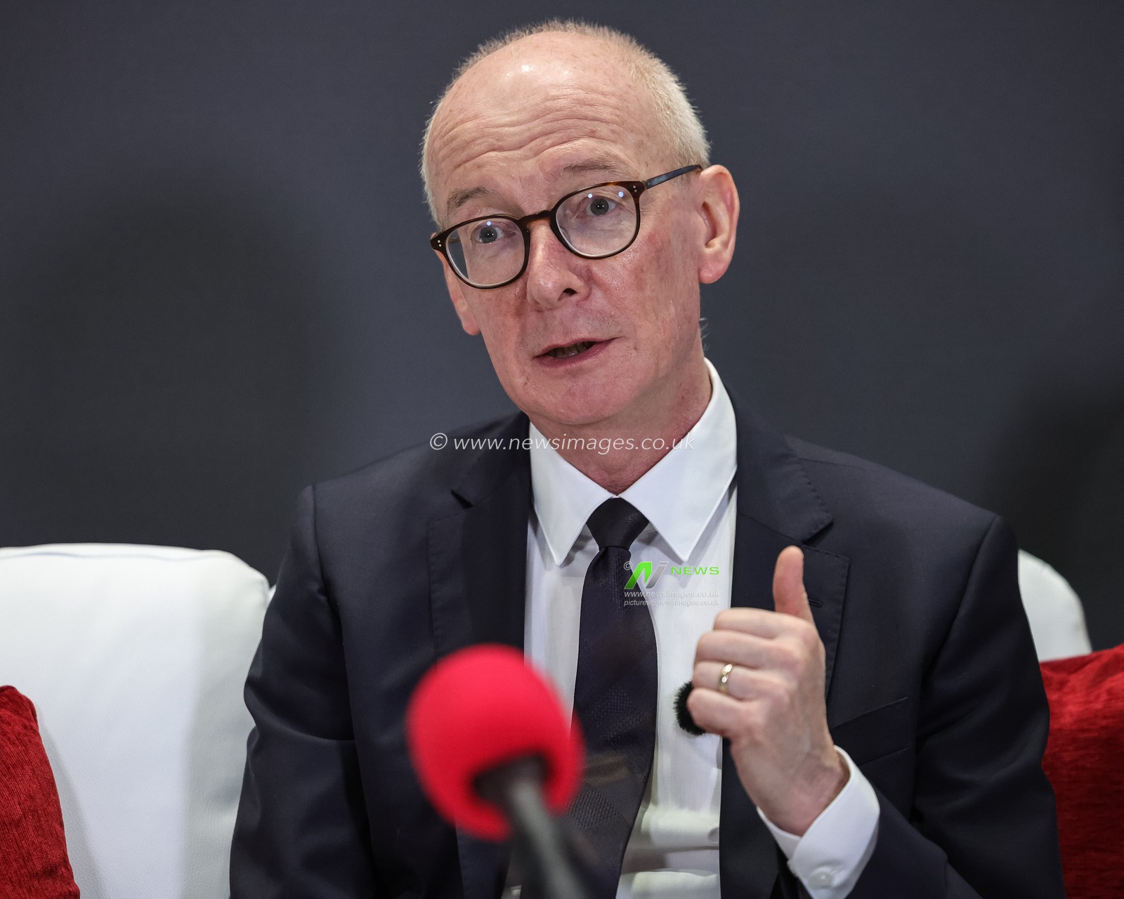 Secretary of State for Work and Pensions Pat McFadden MP speaks on the fringe during theLabour Party Annual Conference Day Three at Convention Centre, Liverpool, United Kingdom on 29 September 2026

(Photo by Mark Cosgrove/News Images)