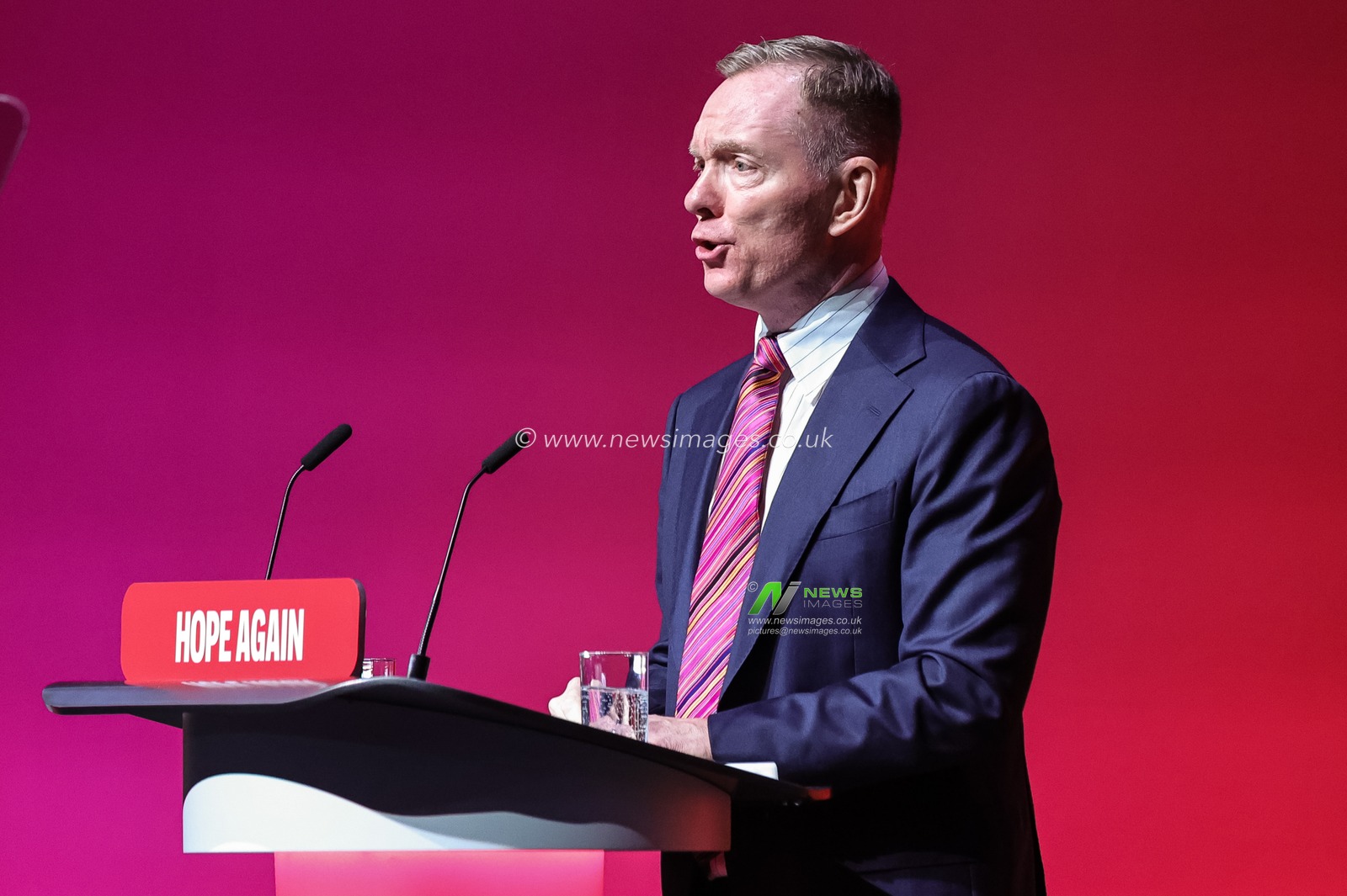 Sir Chris Bryant MP, Secretary of State for Northern Ireland speaks during the Labour Party Annual Conference Day Three at Convention Centre, Liverpool, United Kingdom on 29 September 2026

(Photo by Mark Cosgrove/News Images)