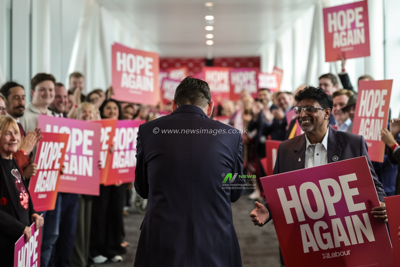 Andy Burnham MP, Prime Minister of the United Kingdom Walks bows as he crosses over the bridge of Hope Again during theLabour Party Annual Conference Day Three at Convention Centre, Liverpool, United Kingdom on 29 September 2026

(Photo by Mark Cosgrove/News Images)