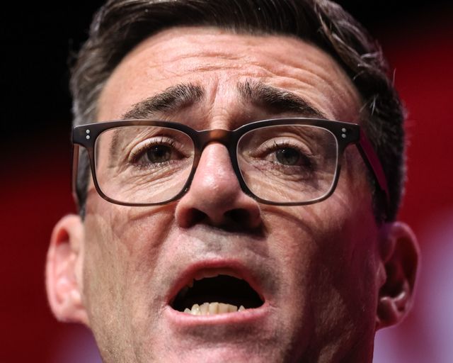 Sadness in Andy Burnham MP, Prime Minister of the United Kingdom as his eyes well up as he speaks about his later farther during the leaders speech during the Labour Party Annual Conference Day Three at Convention Centre, Liverpool, United Kingdom on 29 September 2026

(Photo by Mark Cosgrove/News Images)