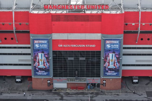 An aerial view of of Old Trafford ahead of the Betfred Super League Grand Final match Warrington Wolves vs Wakefield Trinity at Old Trafford, Manchester, United Kingdom on 03 October 2026

(Photo by Mark Cosgrove/News Images)