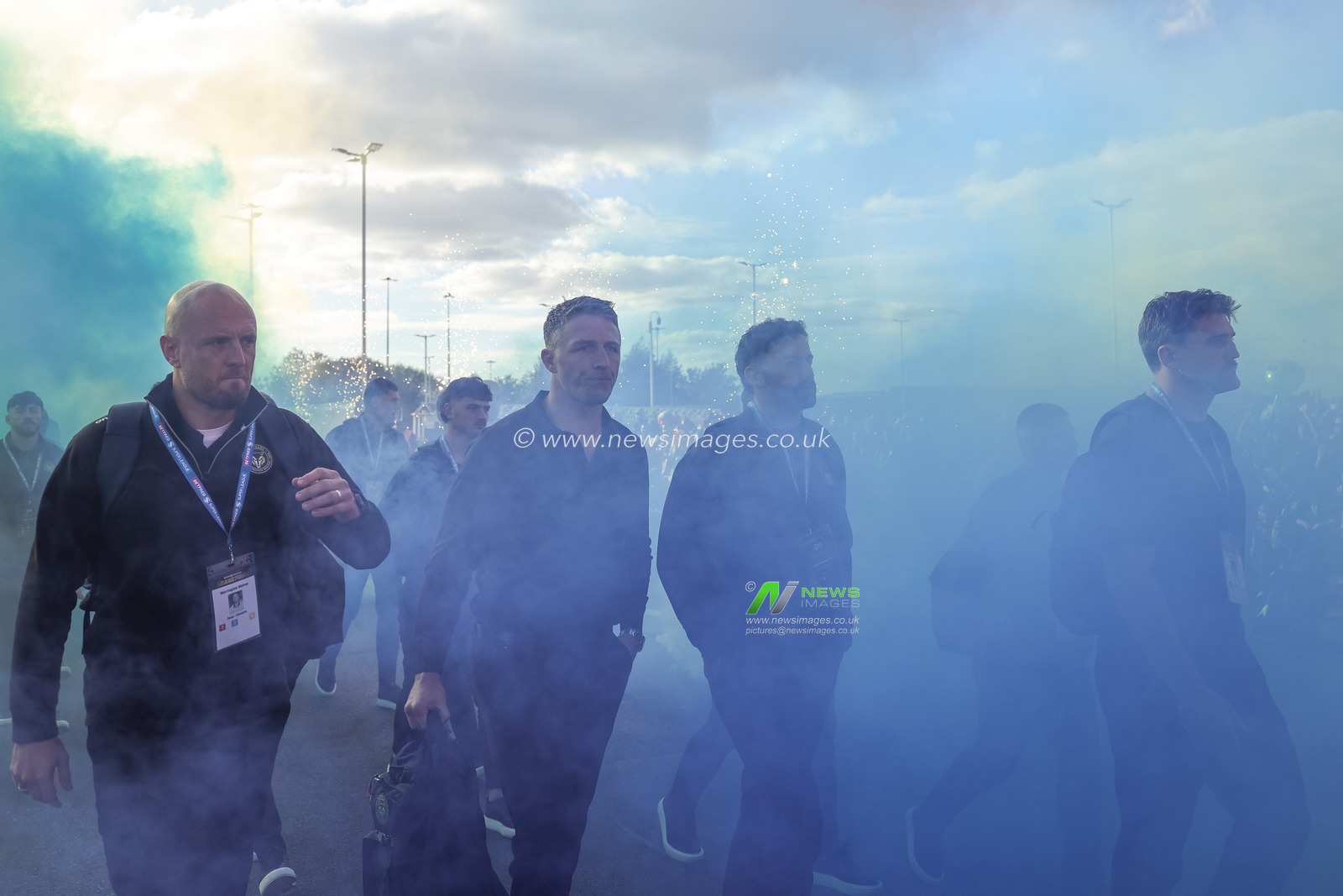 Sam Burgess manager of Warrington Wolves arrives  arrive during the Betfred Super League Grand Final match Warrington Wolves vs Wakefield Trinity at Old Trafford, Manchester, United Kingdom on 03 October 2026

(Photo by Mark Cosgrove/News Images)