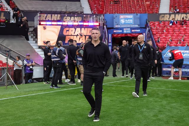 Sam Burgess manager of Warrington Wolves arrives during the Betfred Super League Grand Final match Warrington Wolves vs Wakefield Trinity at Old Trafford, Manchester, United Kingdom on 03 October 2026

(Photo by Mark Cosgrove/News Images)