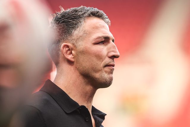 Sam Burgess manager of Warrington Wolves arrives during the Betfred Super League Grand Final match Warrington Wolves vs Wakefield Trinity at Old Trafford, Manchester, United Kingdom on 03 October 2026

(Photo by Alfie Cosgrove/News Images)