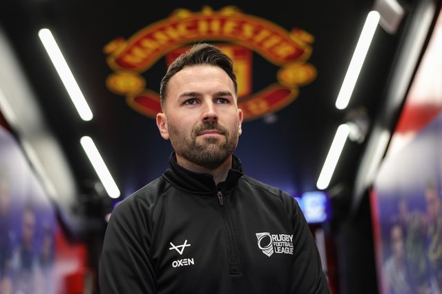 Referee Liam Moore during the Betfred Super League Grand Final match Warrington Wolves vs Wakefield Trinity at Old Trafford, Manchester, United Kingdom on 03 October 2026

(Photo by Mark Cosgrove/News Images)